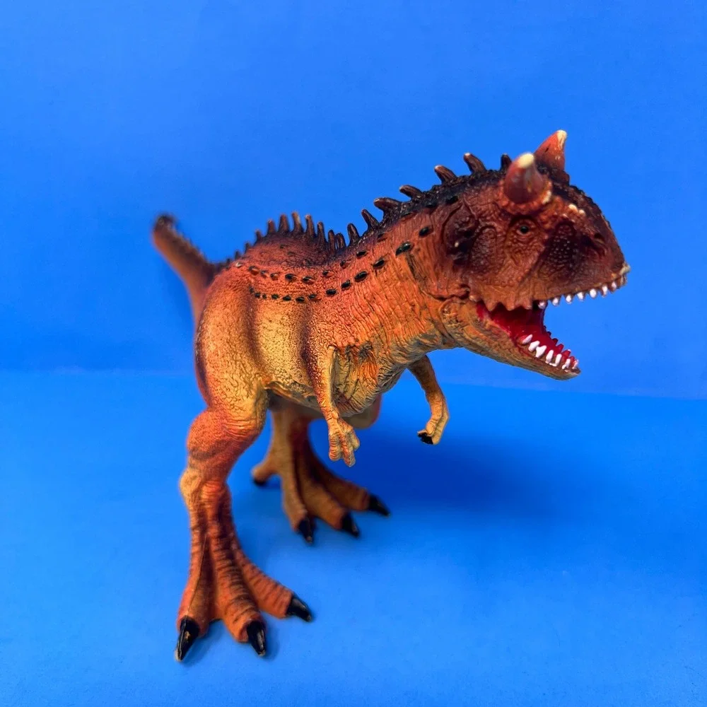 Unbranded Dinosaur Toy Figure Set 8 to 10 Inch Green Orange T Rex Carnotaurus‎